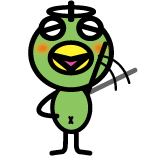 手を振るなかっぱ