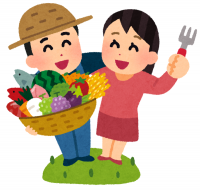 地産地消のイラスト