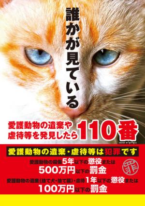 動物虐待のポスター