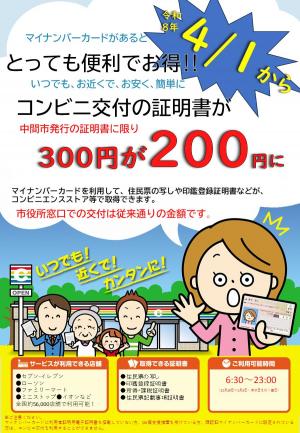 コンビニ交付を使うと100円安くなります！①